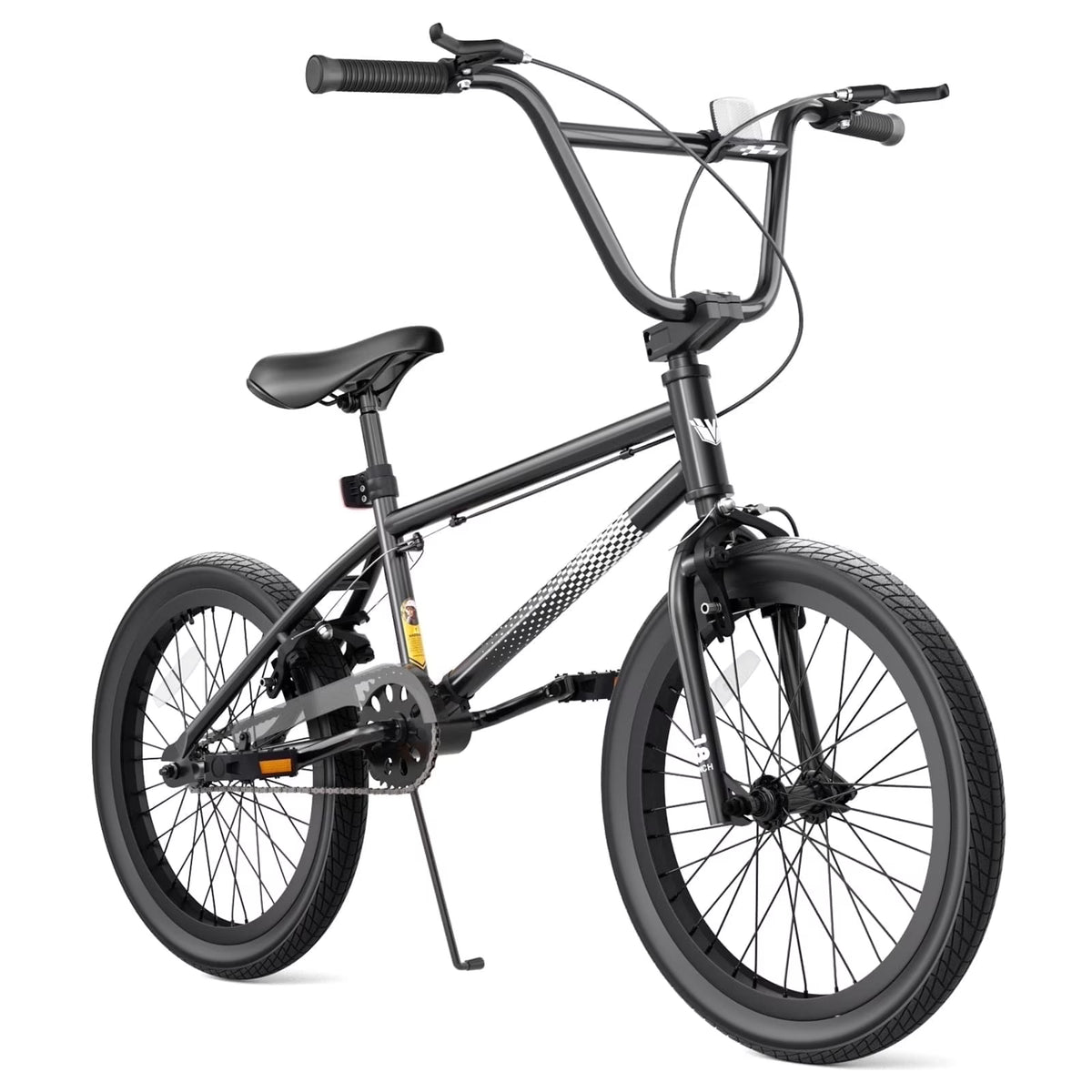 XJD Freestyle BMX Bike for Teen Beginner 8 - 12 Years Old Kids, 20 in Kids Bike with Hi - Ten Steel Frame, U - Brake and Hand - Brake Levers