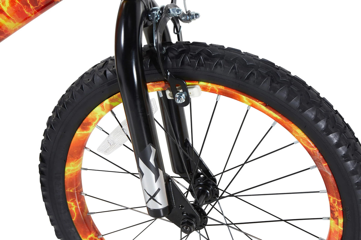 18" Dynacraft Firestorm Boys Bike, BMX, Ages 6 - 9, Durable Steel Frame